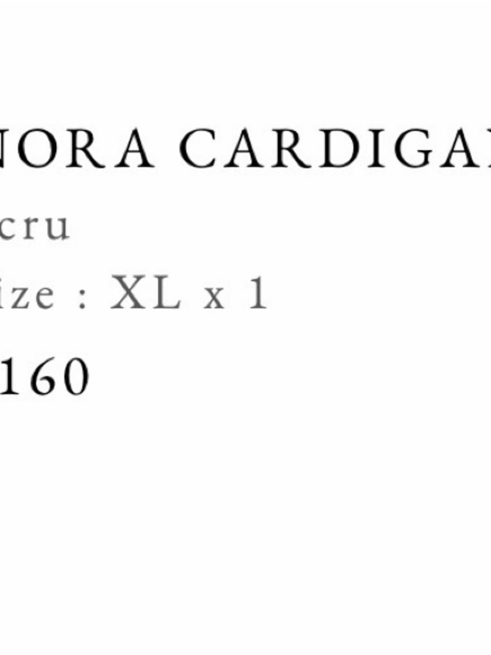 Sézane Nora Pointelle Cardigan Ecru XL (European) - Picture 4 of 4